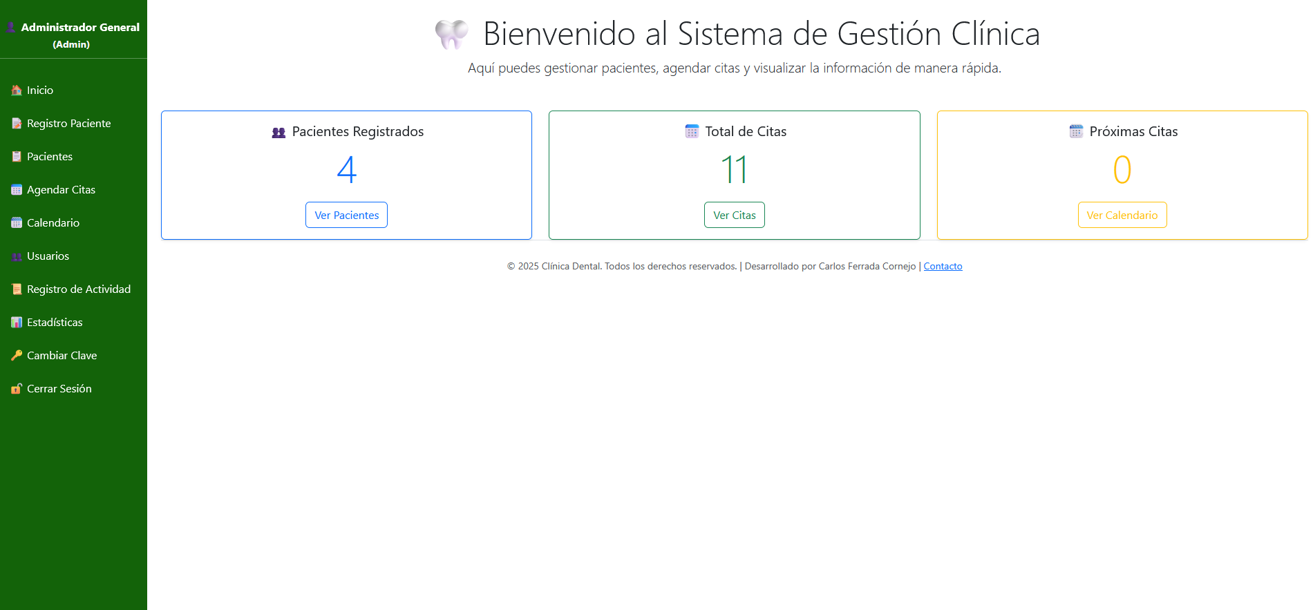 Sistema Gestion Odontologica